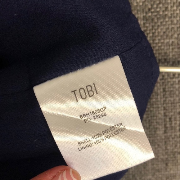 TOBI "JADEN" HIGH WAISTED BLUE SHORTS SIZE SMALL - Picture 8 of 8